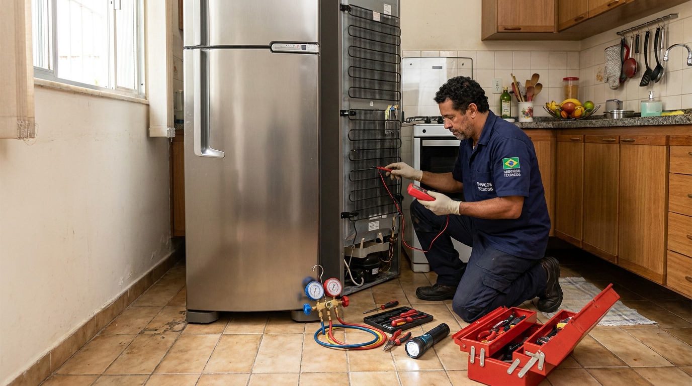 Manutenção na refrigeração em Uberlândia-MG